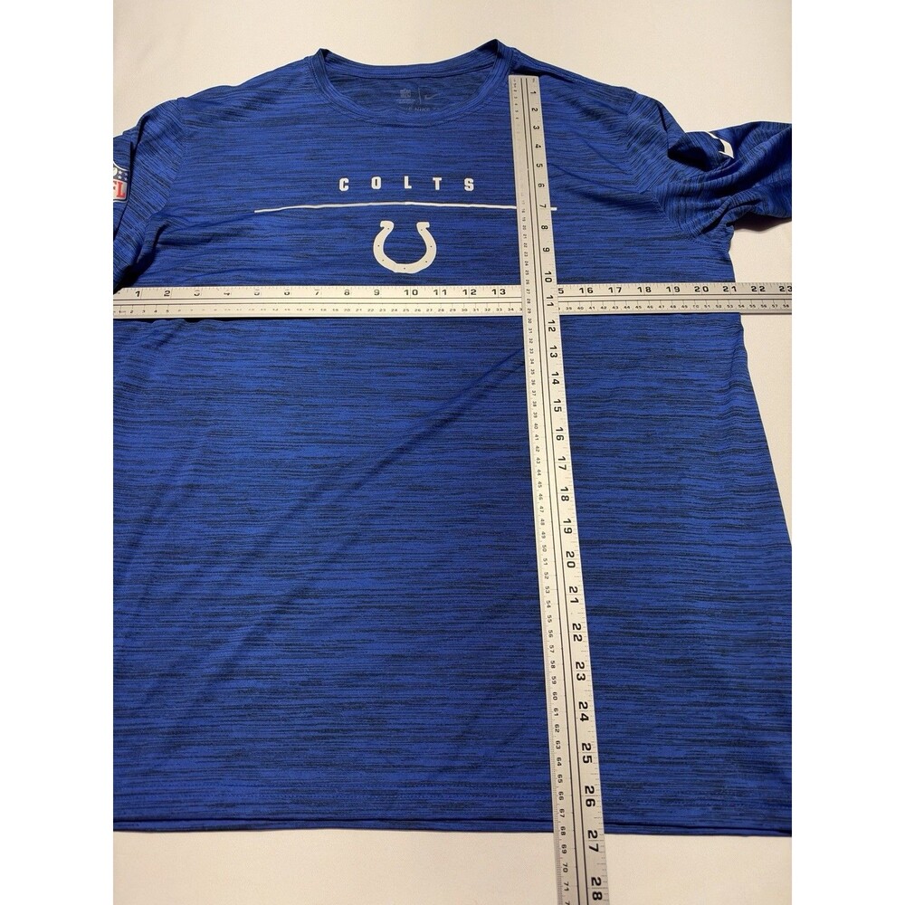 Indianapolis Colts Nike On Field Long Sleeve Dri Fit Shirt Mens Large NFL Blue - Picture 6 of 10